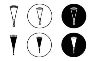 vuvuzela outline line icon set sign for web app vector