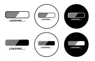 website load bar icon vector