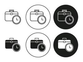 Work experience linear art icon set. Work experience mark for web vector