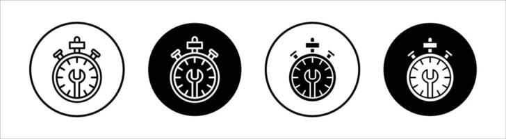 After sales support flat line icon set. After sales support Thin line illustration vector