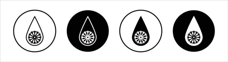 Defrost flat line icon set. Defrost Thin line illustration vector
