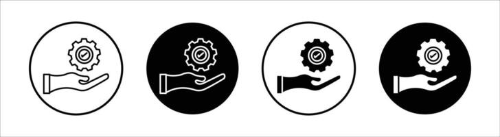 Continuous changes flat line icon set. Continuous changes Thin line illustration vector