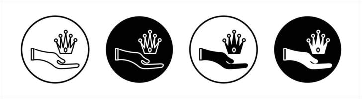 Exclusive service flat line icon set. Exclusive service Thin line illustration vector