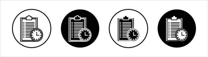 Draft flat line icon set. Draft Thin line illustration vector