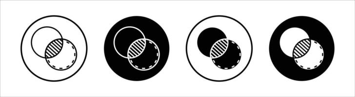 Opacity flat line icon set. Opacity Thin line illustration vector