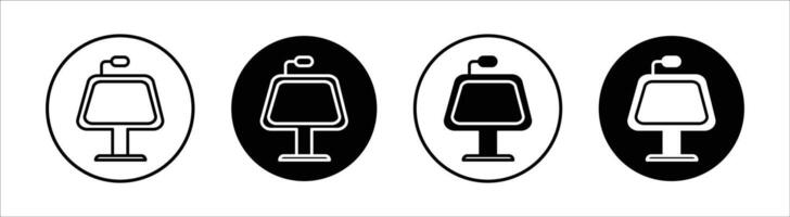 Keynote presentation flat line icon set. Keynote presentation Thin line illustration vector