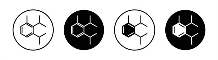 Phthalate free flat line icon set. Phthalate free Thin line illustration vector