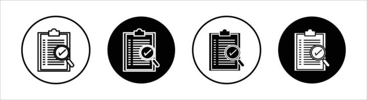 Quality check flat line icon set. Quality check Thin line illustration vector