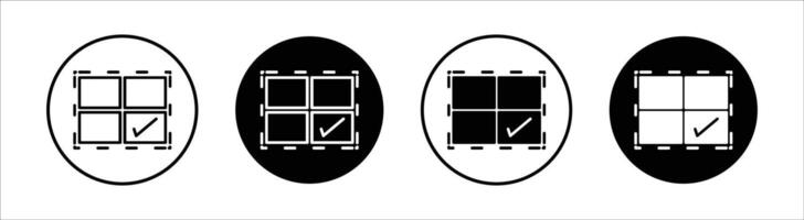 Select all flat line icon set. Select all Thin line illustration vector