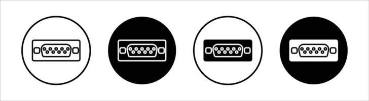Serial flat line icon set. Serial Thin line illustration vector