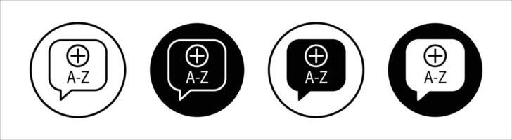 Terminology flat line icon set. Terminology Thin line illustration vector