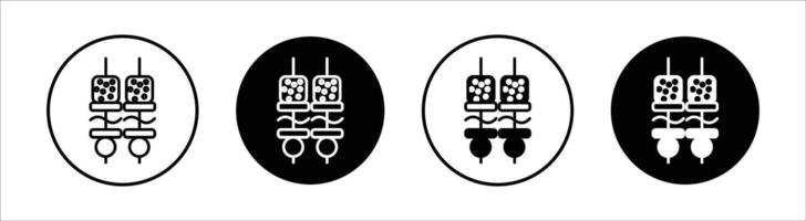 Starter flat line icon set. Starter Thin line illustration vector
