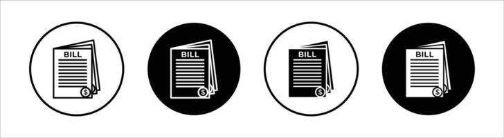 Stack of bills flat line icon set. Stack of bills Thin line illustration vector