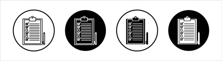 Survey flat line icon set. Survey Thin line illustration vector