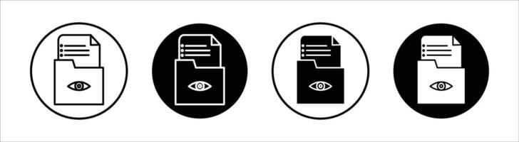 Watchlist flat line icon set. Watchlist Thin line illustration vector