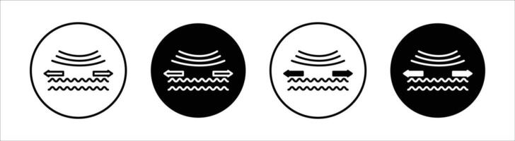 Wrinkle smoothing flat line icon set. Wrinkle smoothing Thin line illustration vector