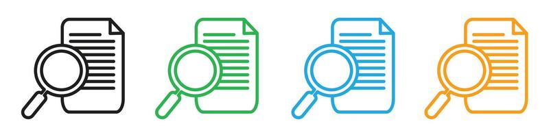 Case studies icon mark in filled style vector