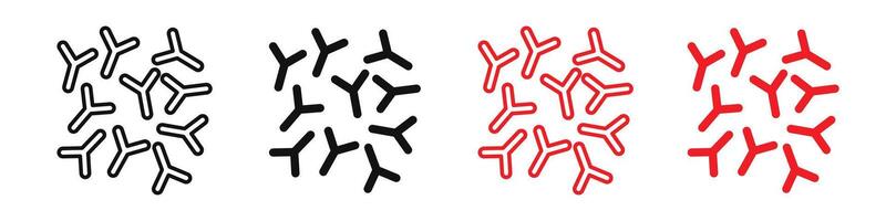 Probiotic Health Benefits Icon Depicting Beneficial Bacterial Cultures vector