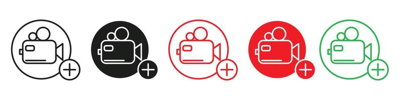 Online Broadcast Attachment Icon for Easy Media Sharing vector