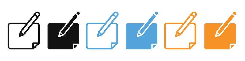 Edit icon mark in filled style vector