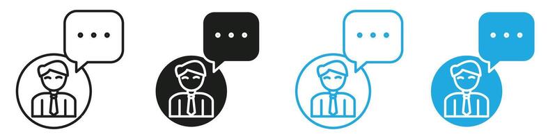 Business consulting icon set featuring team collaboration, strategy, and management symbols for professional services vector