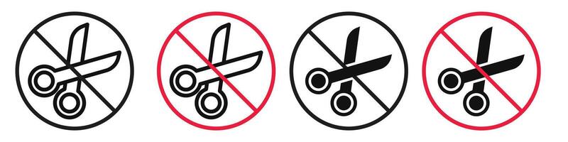 Do not cut icon mark in filled style vector