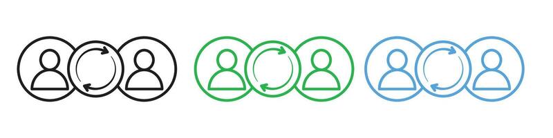 Interpersonal Discord Resolution Icon for Relationship Management vector