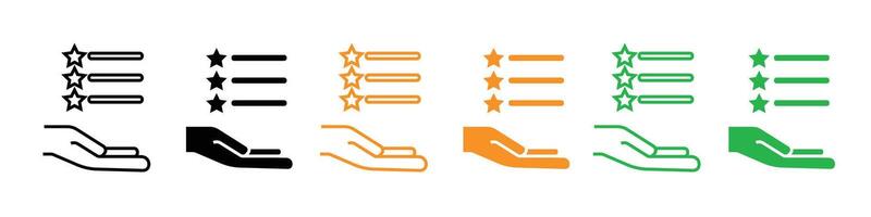 Premium Quality and Feature Highlighting with Star Rating Icons for Project Evaluation vector