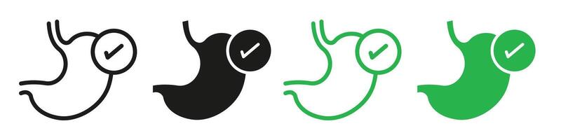 Gastrointestinal Health Icon Encouraging Optimal Digestive Function vector
