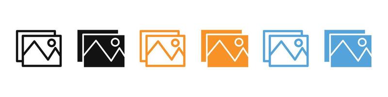 Unavailable Image Error Icon for Missing Photo Notification vector