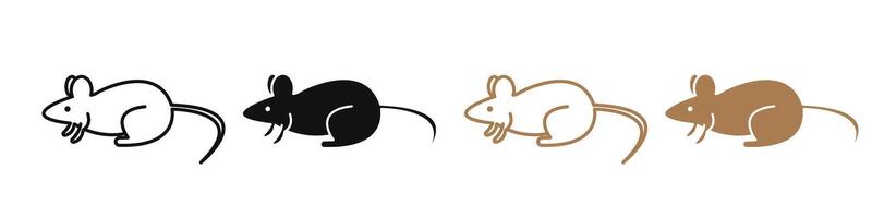 Icon of a Mouse Character Ideal for Brand Mascots and Illustrations vector