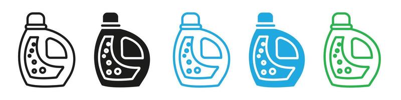 liquid detergent icon mark in filled style vector