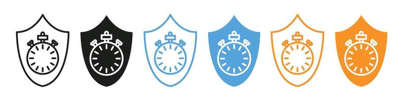Insurance Policy Coverage Icon for Long Term Financial Security vector