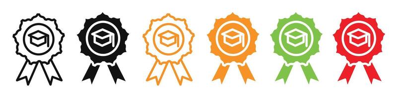 Mastery icon mark in filled style vector