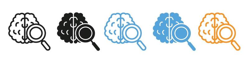 Neuroscience Research Icon for Brain and Mind Studies vector