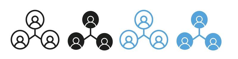Business Partner Program and Marketing Network Icon for Joint Ventures vector