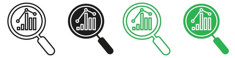 Prediction icon mark in filled style vector