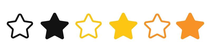 Consumer Feedback Icons with Stars Showing Product Ratings and Reviews vector