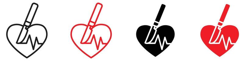 Surgery icon mark in filled style vector