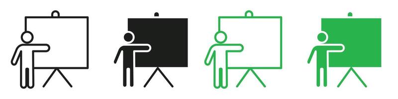 Training icon mark in filled style vector