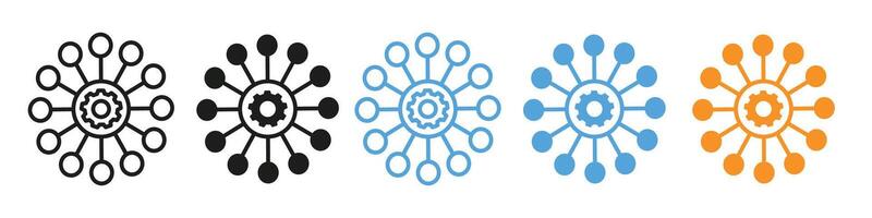 Useful functions icon mark in filled style vector