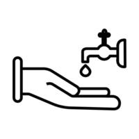 Ritual Ablution Icon Perfect for Islamic Cleansing Practices vector