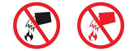 Do Not Extinguish with Water Sign Prevent Fire Hazards with Proper Alerts vector