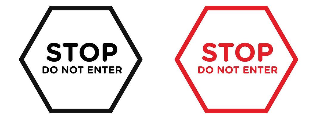 Do Not Enter Sign for Restricted Access, Safety Warnings, and Traffic Regulations