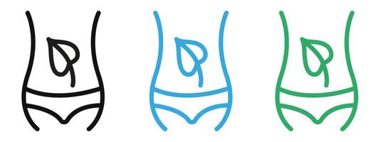 Detox icon mark in filled style vector