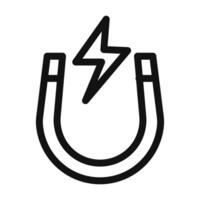 Magnetic Field Icon Perfect for Science and Educational Designs vector