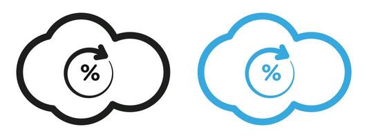 High Uptime Server Icon Promote Reliability in IT and Networking Services vector