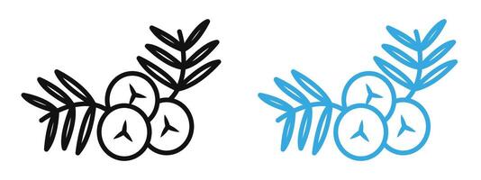 Juniper icon mark in filled style vector