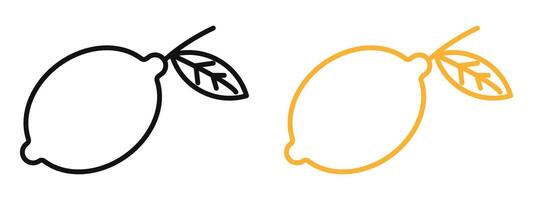 Lemon Symbol Showcasing Refreshing and Citrus-Filled Flavor vector
