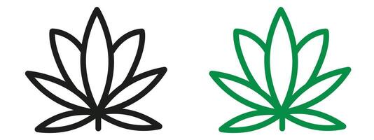 Marijuana icon mark in filled style vector